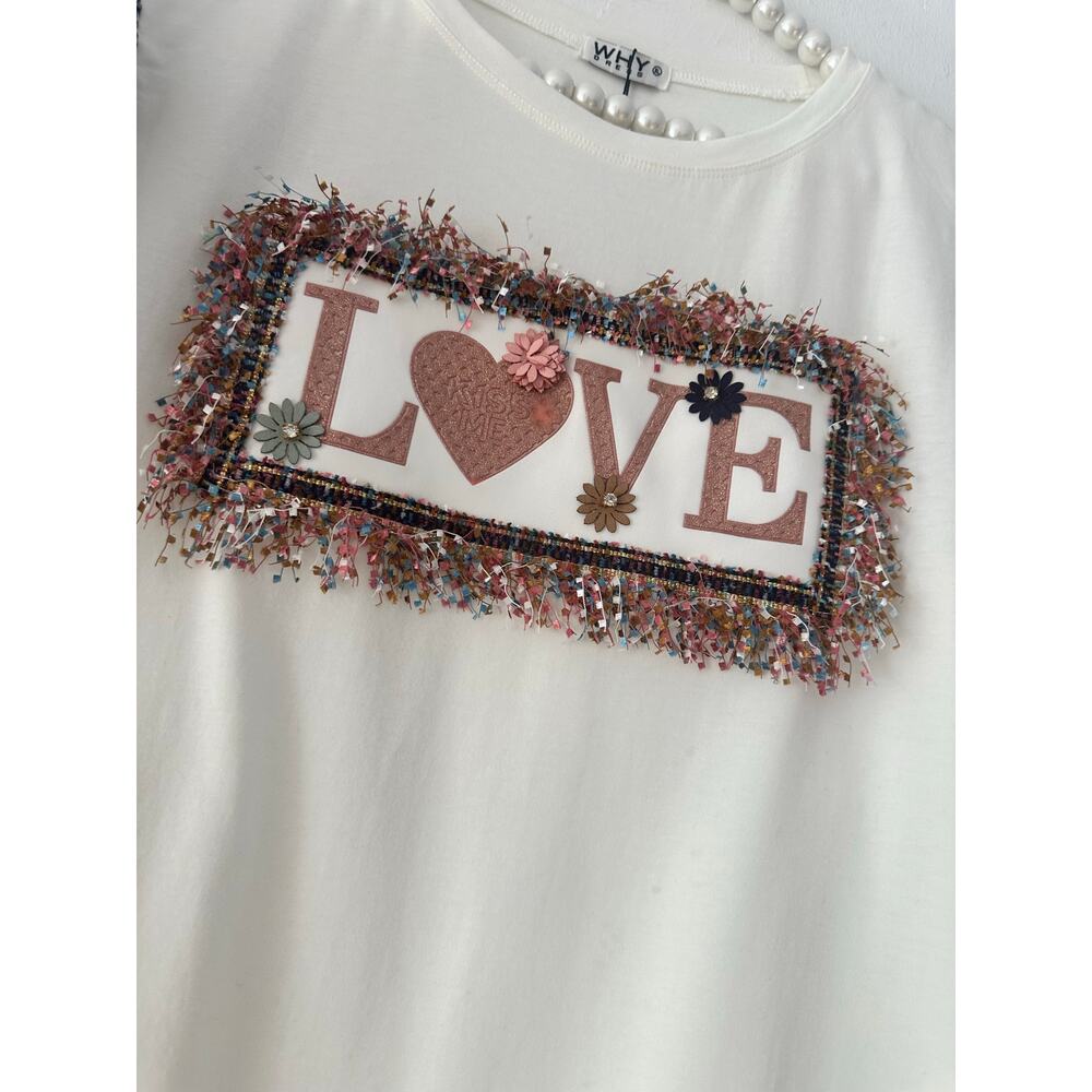 Why dress blouse Sz XL Valentine’s Day wear LOVE